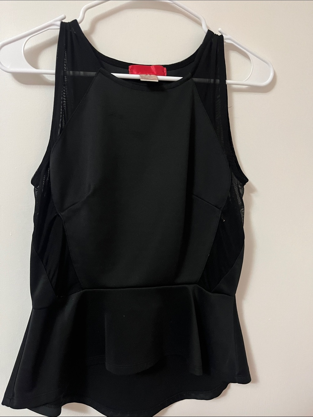 Na Na Black Peplum Camisole Tank